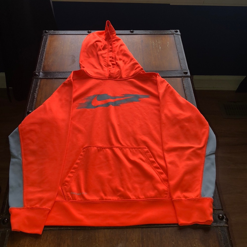 Neon Orange Nike Hoodie